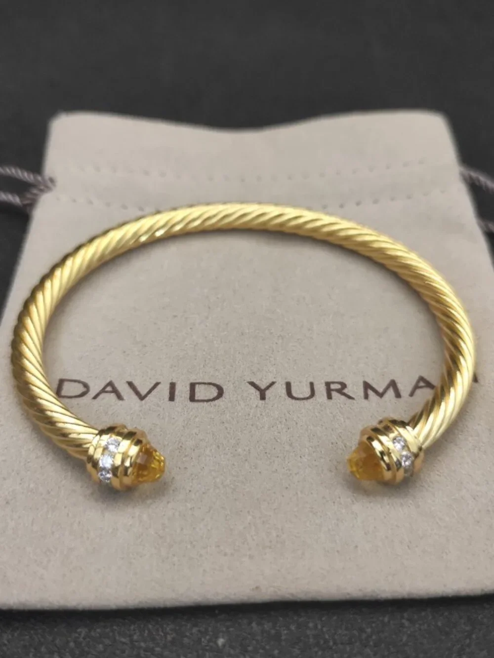 😙David Yurman😙 5MM Yellow Diamond bracelet